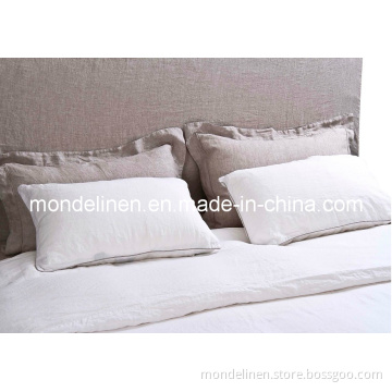 Pre-Washed Pure Linen Bedding Set in Brife Style
